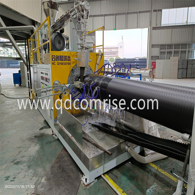 Hdpe Solid Wall Winding Pipe Machine ສໍາລັບ Unite State ລູກຄ້າ