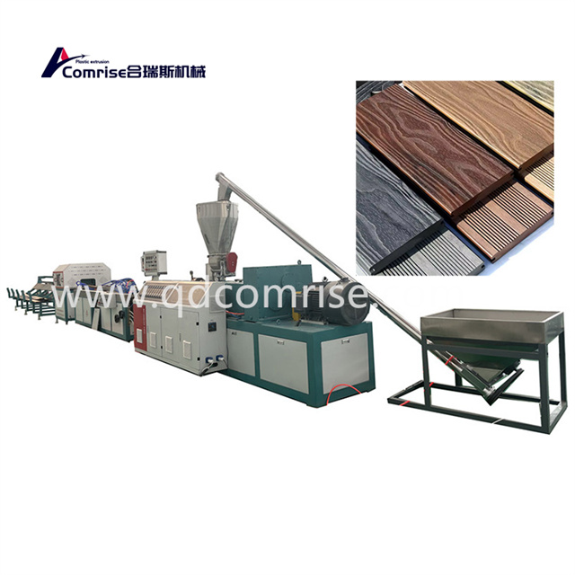 Wood Plastic Composite Decking Profile Machine